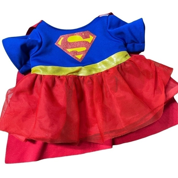 Build a Bear superman tutu dress with cape - Picture 1 of 7